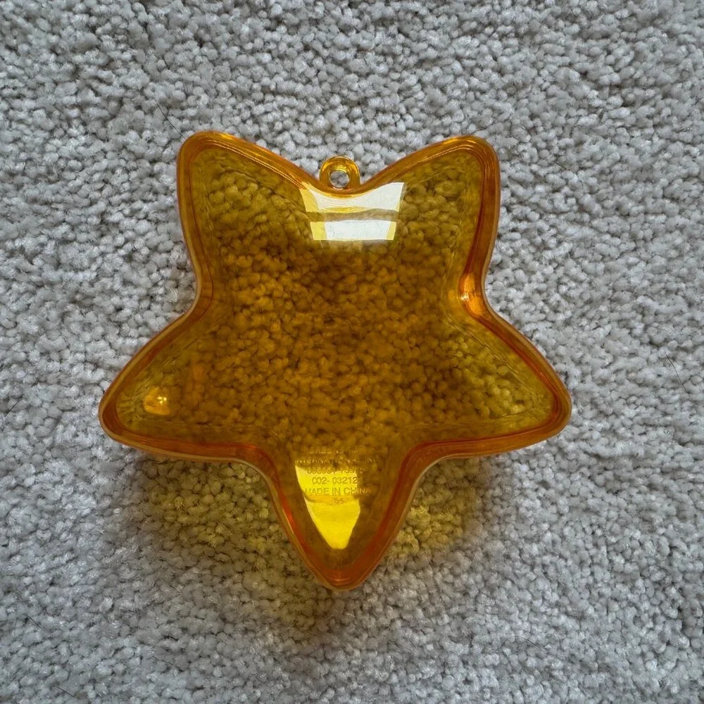 Bundle of 5 Heart & 7 Star Clear Plastic Fillable Ornament Containers